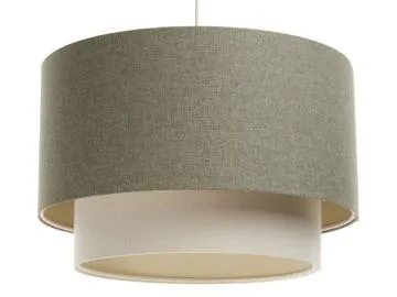 Lampa wisząca ERUTAN DOUBLE 50 zielona/kremowa