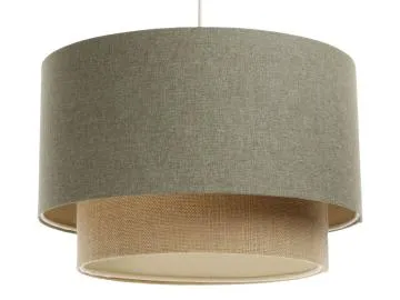 Lampa wisząca ERUTAN DOUBLE 50 zielona/beżowa