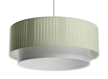 Lampa wisząca DUO LAMI LINE 50x20 zielona/kremowa