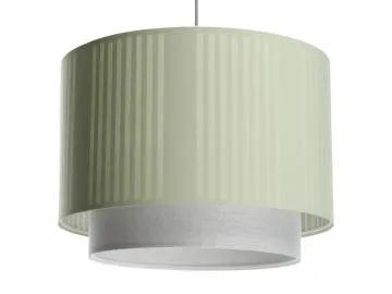 Lampa wisząca DUO LAMI LINE 60 zielona/kremowa