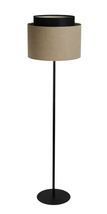 Lampa stojąca ASU I beżowa/czarna