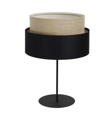 Lampa stołowa ASU I czarna/beżowa