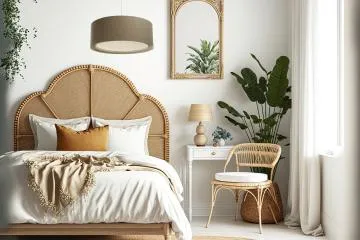 Lampa wisząca ERUTAN RATTAN 40 brązowa