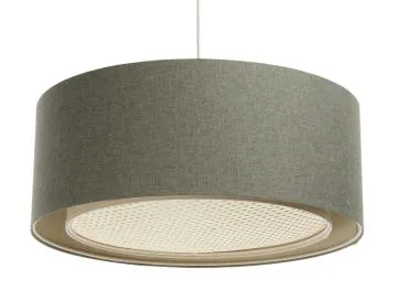 Lampa wisząca ERUTAN RATTAN 50 zielona