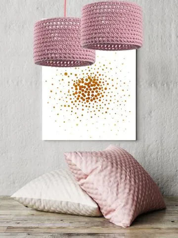 Lampa wisząca COTTON 25 różowa