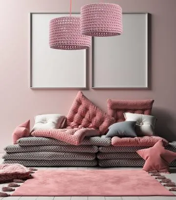 Lampa wisząca COTTON 30 różowa