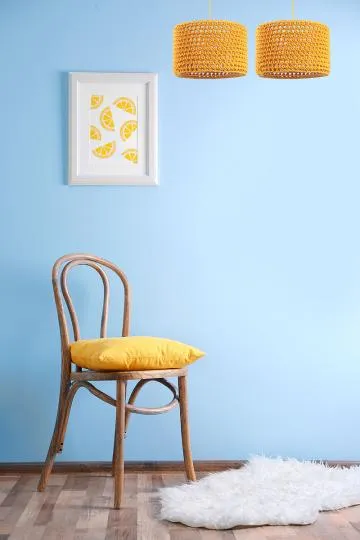 Lampa wisząca COTTON 25 żółta