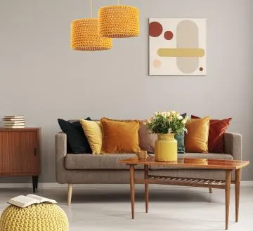 Lampa wisząca COTTON 30 żółta