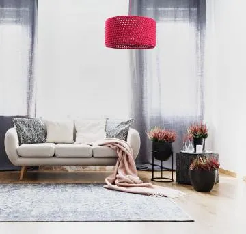 Lampa wisząca COTTON 40 czerwona