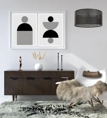 Lampa wisząca NATURAL DARK 60 grafitowa