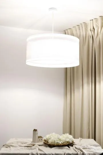 Lampa wisząca DUO LEN LIGHT 60 biała