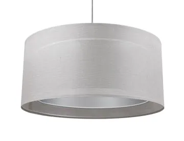 Lampa wisząca DUO LEN LIGHT 003-60 szara/srebrna