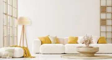 Lampa stojąca BOHO TRI rattan naturalny