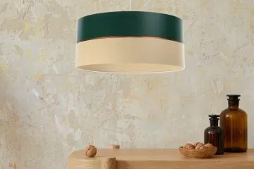 Lampa wisząca SIMPLY GLAMOUR 60 zielona/kremowa