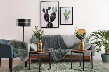 Lampa stojąca SIMPLY GLAMOUR czarna