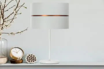 Lampa stołowa SIMPLY GLAMOUR biała