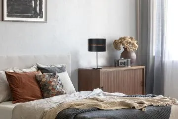 Lampa stołowa SIMPLY GLAMOUR czarna