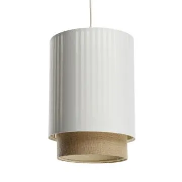 Lampa wisząca DUO LAMI LINE 25 biała/jutowa