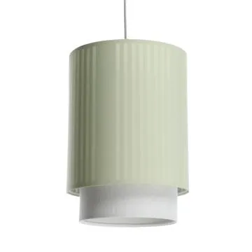 Lampa wisząca DUO LAMI LINE 25 zielona/kremowa