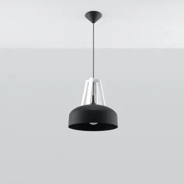 Lampa wisząca CASCO czarna/biała