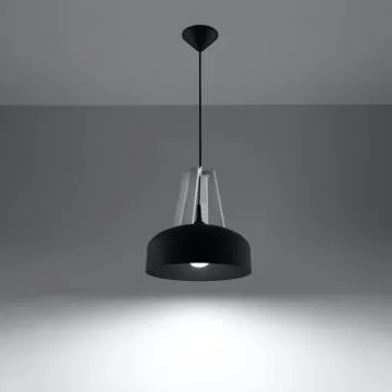 Lampa wisząca CASCO czarna/biała