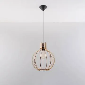 Lampa wisząca ARANCIA naturalne drewno