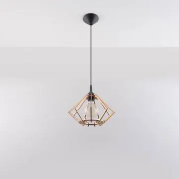 Lampa wisząca POMPELMO drewniana