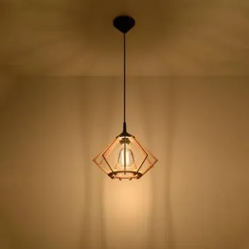 Lampa wisząca POMPELMO drewniana