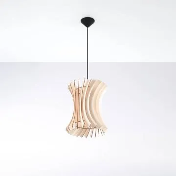Lampa wisząca ORIANA drewniana