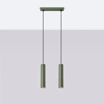 Lampa wisząca LAGOS 2 zielona oliwka