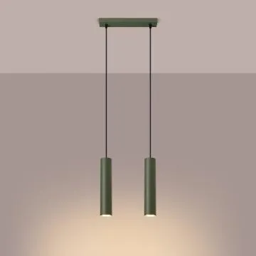 Lampa wisząca LAGOS 2 zielona oliwka