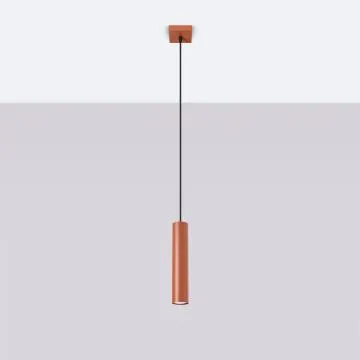 Lampa wisząca LAGOS 1 ochra czerwona
