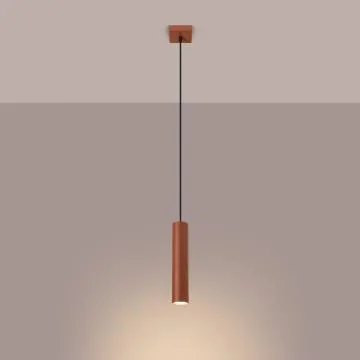 Lampa wisząca LAGOS 1 ochra czerwona