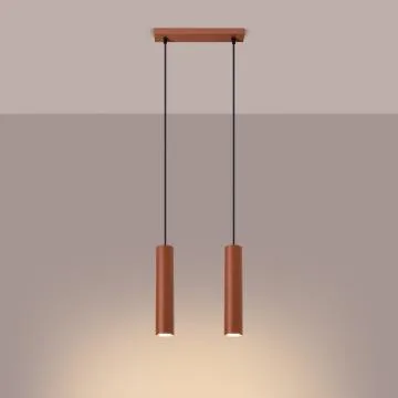Lampa wisząca LAGOS 2 ochra czerwona
