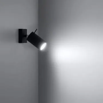 Kinkiet RING 1 czarny