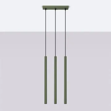 Lampa wisząca PASTELO 3 zielona oliwka