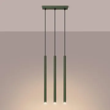 Lampa wisząca PASTELO 3 zielona oliwka