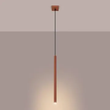 Lampa wisząca PASTELO 1 ochra czerwona