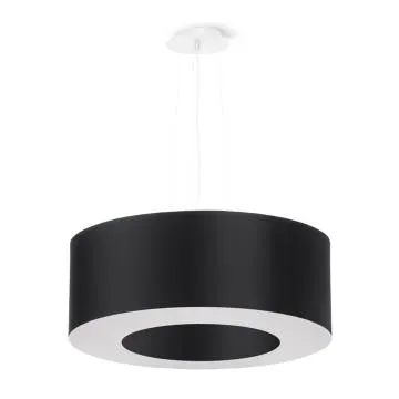 Żyrandol SATURNO 50 czarny/biały