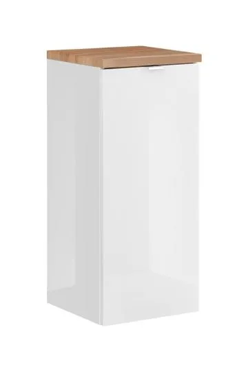 Szafka łazienkowa MILANO / CAPRI 811 35 cm biała z koszem