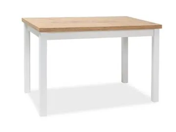 Stół ADAM 120x68 dąb lancelot/biały mat