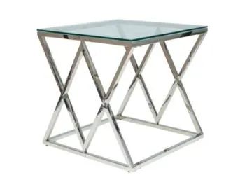 Ława ZEGNA B 55x55 srebrna