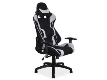 Fotel gamingowy VIPER czarny/szary 