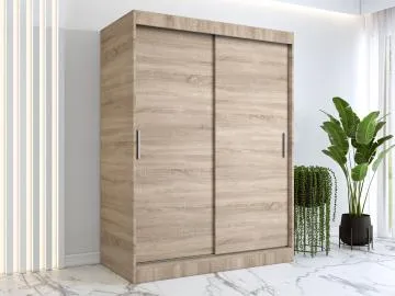 Szafa przesuwna MODUO COMFORT 150 dąb sonoma gładka