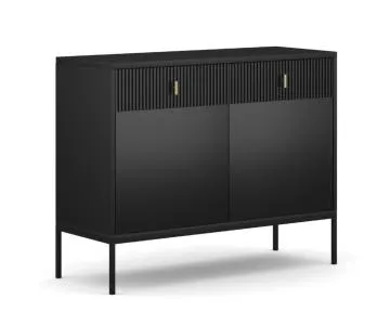 Komoda MAGGIORE 2D2S 104 czarna mat