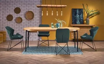 Krzesło tapicerowane K454 VELVET ciemnozielone