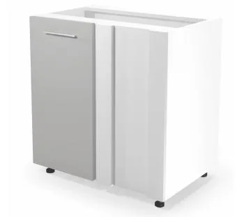 Szafka kuchenna narożna 100(80) VENTO DN-100/82 jasnoszary połysk