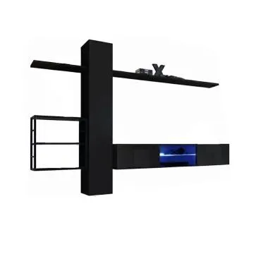 Meblościanka SWITCH MET V czarna