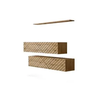 Meblościanka SWITCH LAMEL SB2 dąb wotan