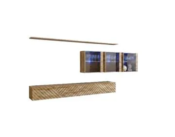 Meblościanka SWITCH LAMEL XVII dąb wotan